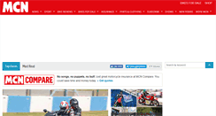 Desktop Screenshot of motorcyclenews.com