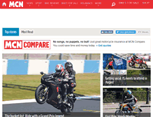 Tablet Screenshot of motorcyclenews.com